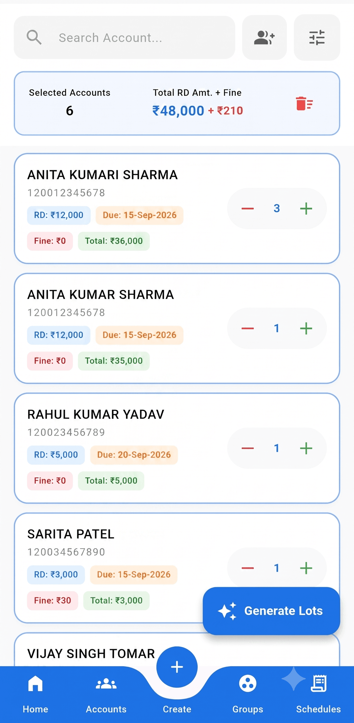 Schedule Generation